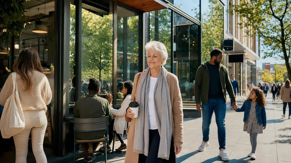 Everyday patients in a bright urban setting